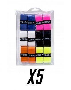 PACK 25 OVERGRIPS VIBOR-A LISO MULTICOLOR