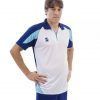 POLO PADEL SOFTEE K3 BLANCO AZUL MARINO